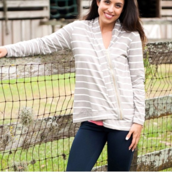 Striped Jersey Cardigan - Picture 4 of 6